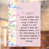 1コリント13:4-5聖書の詩のイメージ ウィンドウサイン (シート2)