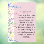 1コリント13:4-5聖書の詩のイメージ ウィンドウサイン (シート3)