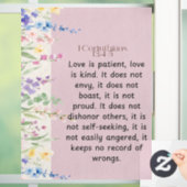 1コリント13:4-5聖書の詩のイメージ ウィンドウサイン (ホーム)