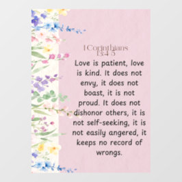 1コリント13:4-5聖書の詩のイメージ ウィンドウサイン