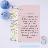 1コリント13:4-5聖書の詩のイメージ チラシ (シングル)