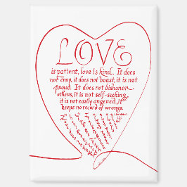 1コリント13 4 7書道バイブル聖句 マグネット