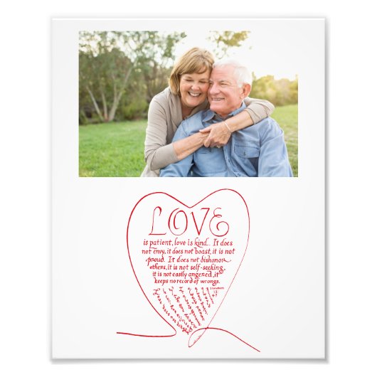 1コリント13 4-7聖書の詩と写真 フォトプリント            (正面)