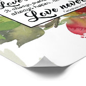 1コリント13:4-8愛は患者の愛は親切である ポスター (角)