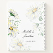 1コリント13:4-8愛は患者の白いデイジー ノートブック (裏面)