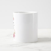 1コリント13:4-8愛は患者フローラ聖書 ジャンボコーヒーマグカップ (正面)