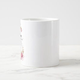 1コリント13:4-8愛は患者フローラ聖書 ジャンボコーヒーマグカップ