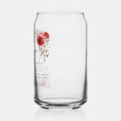 1コリント13:4-8愛は我慢強い聖書のフローラ ガラス缶 (左)