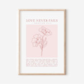 1コリント13:4-8愛は決して失敗しない ポスター