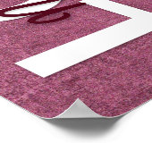 1コリント13:4-8聖書の聖句、ヴィンテージ・ブルゴーニュ ポスター (角)