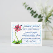 1コリント13:4-8a 愛とは ポストカード (スタンド正面)