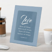 1コリント13:7愛は全てを負う 台座サイン (インサイチュ)