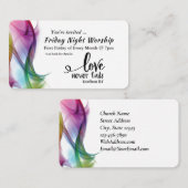 1コリント13:7愛は決して教会のイベントに失敗しない 名刺 (正面/裏面)