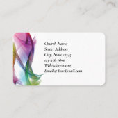 1コリント13:7愛は決して教会のイベントに失敗しない 名刺 (裏面)