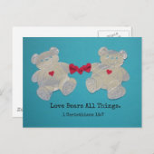 1コリント13:7愛は、すべてのものを負う。 ポストカード (正面/裏面)