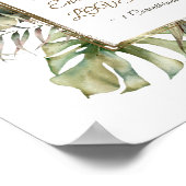 1コリント13:7-8愛は熱帯 ポスター (角)