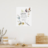 1コリント13:8愛は決して聖書を結婚破らない ポスター (キッチン)