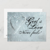 1コリント13:8神の愛は決して失敗しない ポストカード (正面/裏面)