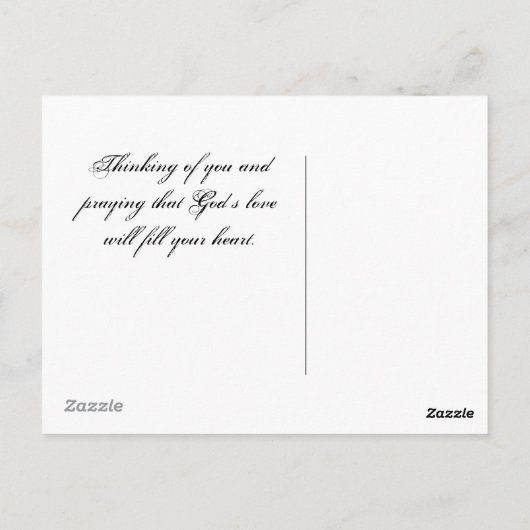 1コリント13:8神の愛は決して失敗しない ポストカード (裏面)