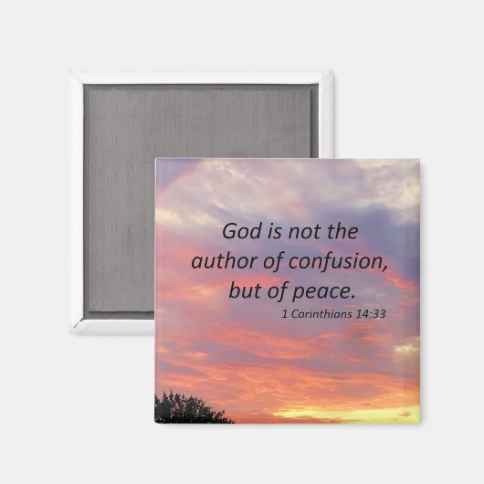 1コリント14:33 マグネット (正面/裏面)