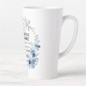 1コリント15:58節感動的フローラ カフェラテマグ (右)