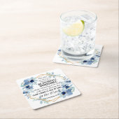 1コリント15:58節感動的フローラ スクエアペーパーコースター (インサイチュ)