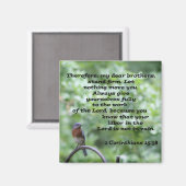 1コリント15:58 マグネット (正面/裏面)