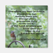 1コリント15:58 マグネット (正面)