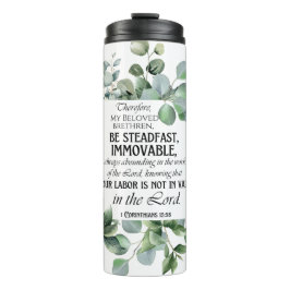 1コリント15:58 感動的聖句 タンブラー