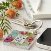 1コリント16 14すべて愛で行う キーホルダー (正面右)