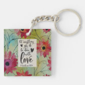 1コリント16 14すべて愛で行う キーホルダー (裏面)