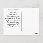 1コリント16 14愛の聖書聖句の全て ポストカード (裏面)