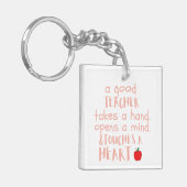1コリント16: 14良い先生 パーソナライズされた キーホルダー (正面左)