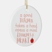 1コリント16: 14良い先生 パーソナライズされた セラミックオーナメント (右)