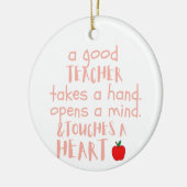 1コリント16: 14良い先生 パーソナライズされた セラミックオーナメント (左)