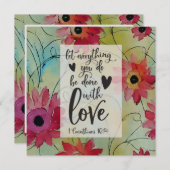 1コリント16:14 愛をもって すべてのことをせよ 聖書カード (正面/裏面)