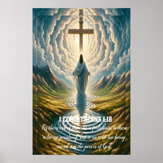 1コリント1:18以下の者たちへの愚かさ ポスター (正面)