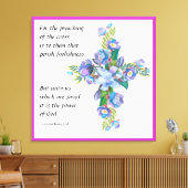 1コリント1:18 キャンバスプリント (インサイチュ (リビング))