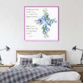 1コリント1:18 キャンバスプリント (インサイチュ (寝室))