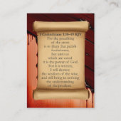 1コリント1:18-19 KJVカード – 血クロス 名刺 (正面)