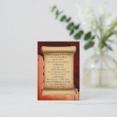 1コリント1:18-19 KJVカード – 血クロス 名刺 (スタンド正面)