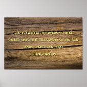 1コリント1:9 ポスター (正面)