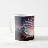 1コリント2:9目は見ず、耳も聞こえなかった。 コーヒーマグカップ (正面左)