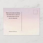 1コリント2:9目は見ず、耳も聞こえなかった。 ポストカード (裏面)