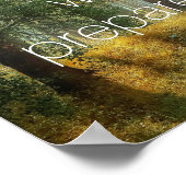 1コリント2:9聖書の詩の森のシーンの写真 ポスター (角)