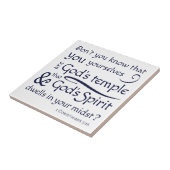 1コリント3:16あなたがたは神の宮である タイル (側面)