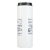 1コリント3:16あなたがたは神の宮である タンブラー (裏面)