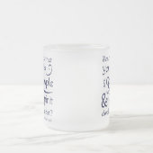 1コリント3:16あなたがたは神の宮である フロストグラスマグカップ (中央)