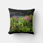 1コリント3:7のボグガーデン クッション (正面)