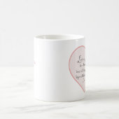 1コル13 – 愛は患者の愛は優しい コーヒーマグカップ (中央)